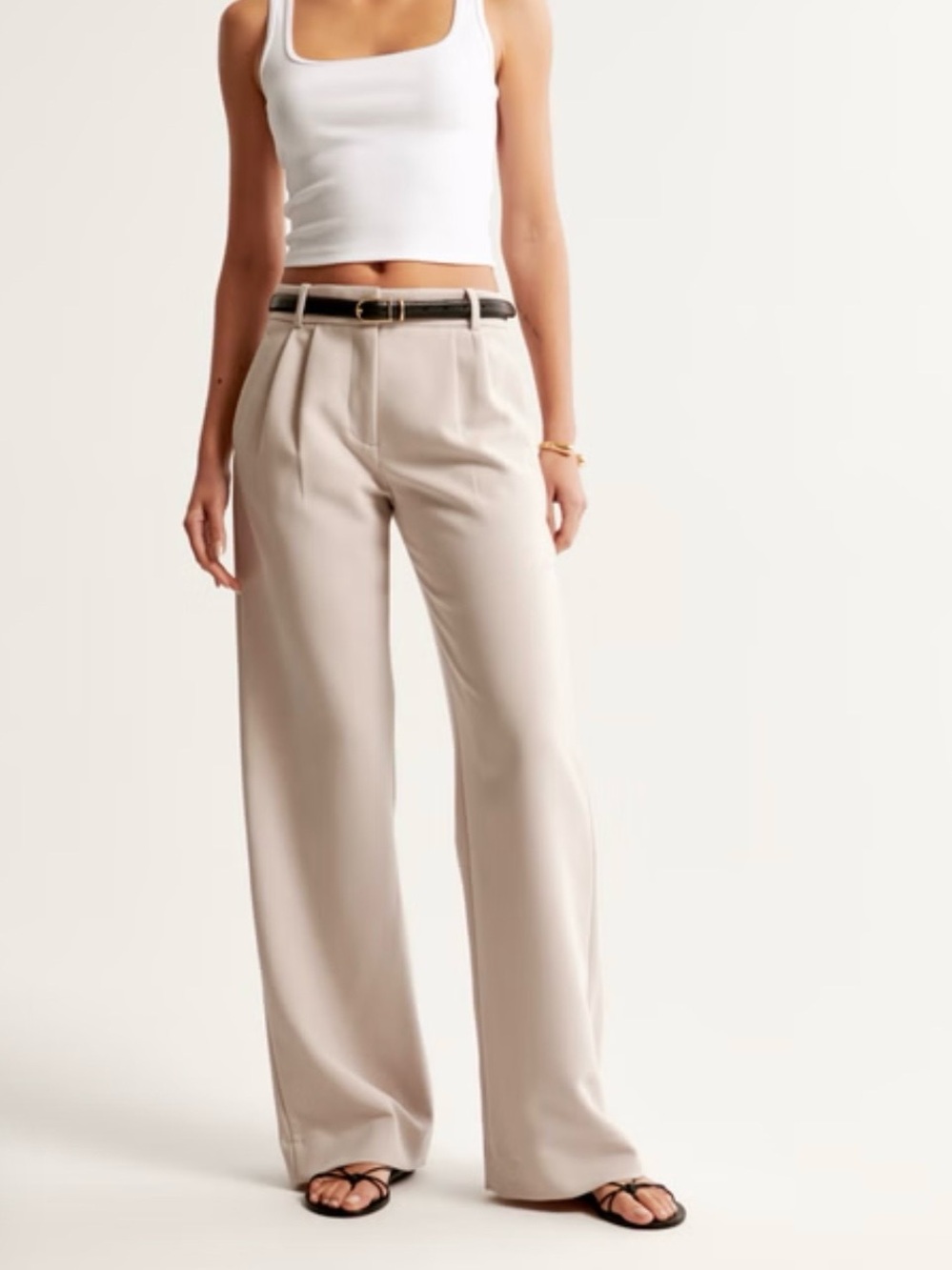 A&F Sloane Low Rise Tailored Wide Leg Pant - 24S